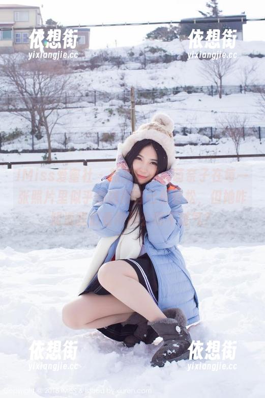 IMiss爱蜜社 - 旅拍图包，萌奈子在每一张照片里似乎都搞得自己很轻松，但她咋知道我们看得那么喘不过气？